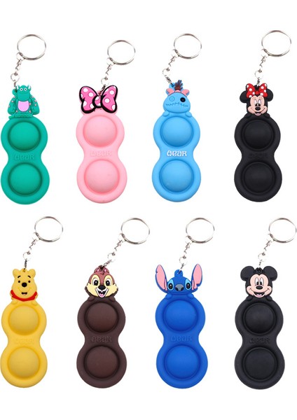 Nm-14 Stili Eğlenceli Pop It Dürtme Oyuncak Giderici Basit Dimple - Itme Kabarcık Duyusal Oyuncak Dimple Anahtarlık Fidget Oyuncak Hediye (Yurt Dışından) modelleri