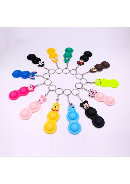 Nm-14 Stili Eğlenceli Pop It Dürtme Oyuncak Giderici Basit Dimple - Itme Kabarcık Duyusal Oyuncak Dimple Anahtarlık Fidget Oyuncak Hediye (Yurt Dışından) indirimleri