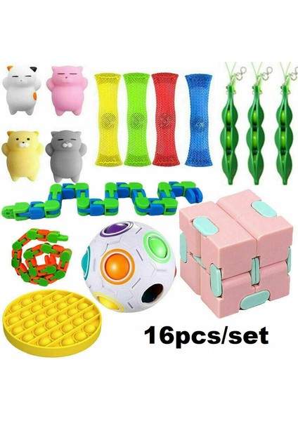 16 Adet Tarzı 148 Tasarım Fidget Oyuncak Seti Kutusu Duyusal Fidget Oyuncaklar Paketi Çocuklar Yetişkinler Için Topu Paketi Антистресс Sıcak (Yurt Dışından)