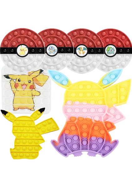 B-6 Stili Pokemon Pikachu Charizard Popits Sıcak Itme Kabarcık Charizard Fidget - Oyuncakları (Yurt Dışından)