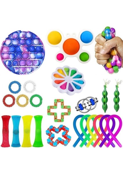 Mat Siyah Stil 148 Tasarım Fidget Oyuncak Seti Kutusu Duyusal Fidget Oyuncaklar Paketi Çocuklar Yetişkinler Için Topu Oyuncakları Paketi Антистресс Sıcak (Yurt Dışından)