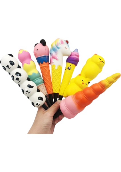 Rastgele Stil Komik Yenilik Kawaii Kedi Unicorn Kalem Kapağı Sıkıştırılabilir Yavaş Yükselen Kalem Tutucu Yumuşak Sıkma Oyuncak Giderici Çocuk Öğrenme Oyuncakları (Yurt Dışından)