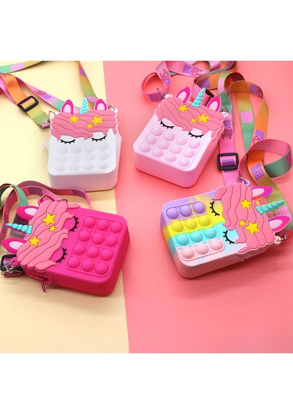 MS-0204 Stili Yeni Popo Fidget Oyuncak Gökkuşağı Itme Kabarcık Oyuncaklar Çocuklar Duyusal Oyuncaklar I Hafifletmek Için (Yurt Dışından)