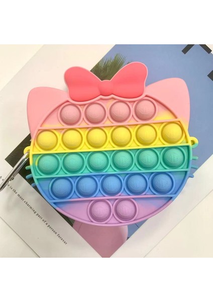 MS-0204 Stili Yeni Popo Fidget Oyuncak Gökkuşağı Itme Kabarcık Oyuncaklar Çocuklar Duyusal Oyuncaklar I Hafifletmek Için (Yurt Dışından)