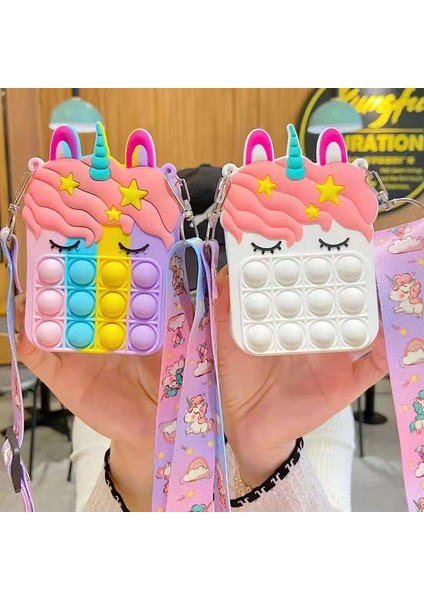 MS-0204 Stili Yeni Popo Fidget Oyuncak Gökkuşağı Itme Kabarcık Oyuncaklar Çocuklar Duyusal Oyuncaklar I Hafifletmek Için (Yurt Dışından)