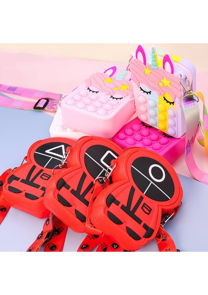 MS-0204 Stili Yeni Popo Fidget Oyuncak Gökkuşağı Itme Kabarcık Oyuncaklar Çocuklar Duyusal Oyuncaklar I Hafifletmek Için (Yurt Dışından)