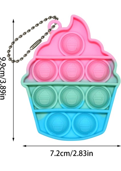 77-1pc Tarzı Mini Anahtarlık Kabarcıklı Duyusal Masaüstü Bulmaca Oyuncak Topu Sıkıştırma Oyunu Fidget Eşlik Etmek. (Yurt Dışından)