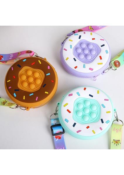 No.5 Tarzı Yeni Moda Pop It Fidget Oyuncak Kadınlar Çanta Cüzdan El Oyunu Basın Balon Topu Oyuncakları Çocuklar Için Amac: (Yurt Dışından) fiyatları