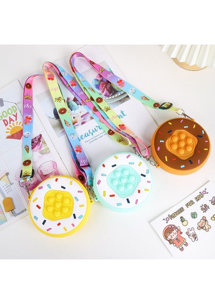 No.5 Tarzı Yeni Moda Pop It Fidget Oyuncak Kadınlar Çanta Cüzdan El Oyunu Basın Balon Topu Oyuncakları Çocuklar Için Amac: (Yurt Dışından) indirimleri