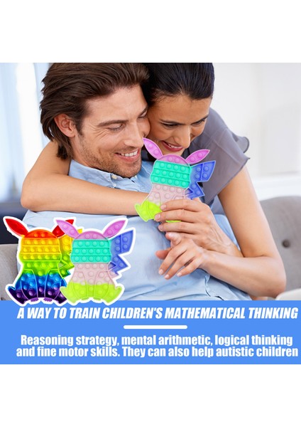 18-1pc Tarzı Pop Fidget Oyuncakları Poppis Gökkuşağı Basma Kabarcık - Oyuncakları Yetişkin Çocuklar Dimple Oyuncakları I Hafifletici Oyuncaklar. (Yurt Dışından)