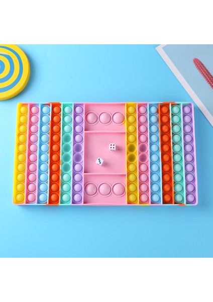 No.14 Tarzı Büyük Boyutlu Fidget Oyuncağı Gökkuşağı Satranç Tahtası Itme Kabarcık Giderici Duyusal Oyuncaklar Aile Ebeveyn-Çocuk Zamanı Etkileşimli Oyun Oyuncak (Yurt Dışından) fiyatları
