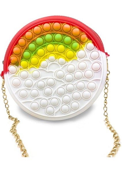 No.1 Tarzı Pop It Çanta Cüzdan Fidget Oyuncaklar Popit Kawaii Squishy Basit Dimple Topu Figet Kiti De Fidget Squish Popi (Yurt Dışından)