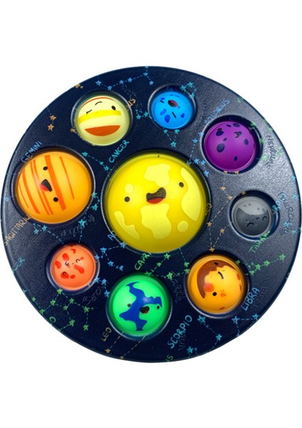 Bir Stil Sekiz Gezegen Basit Dimple Parmak Ucu Gezegen Simülasyon Sıkma Tahtası Fidget Oyuncak (Yurt Dışından)