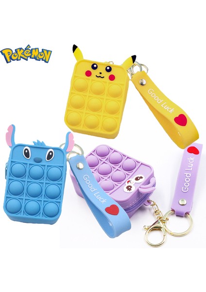 No.2 Tarzı Pokemon Patlama Fidget Oyuncakları Silikon Balon Cüzdan Basit Dimple Itme Balonlar - Mini Bozuk Para Cüzdanı Anahtarlık Noel Hediyesi (Yurt Dışından) fiyatları