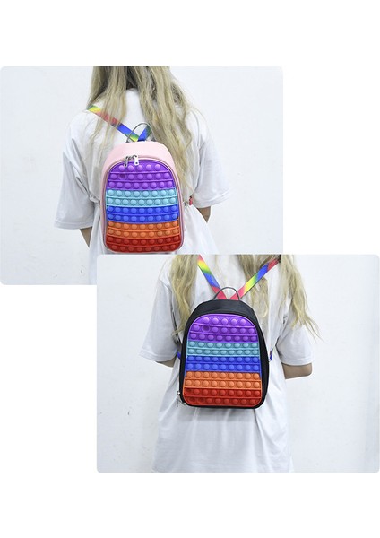 C Stili Yeni Sırt Çantası Pop Silikon Itme Balon Sırt Çantası Öğrenci Çanta Duyusal - Pops Erkek Kız Çocuk Sırt Çantası Çocuk Fidget Oyuncakları (Yurt Dışından) indirimleri