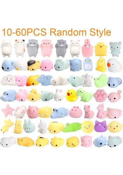 20 Adet Düzenli Stil Çocuklar Için Parti Hediyeleri Mini Giderici Oyuncaklar Yumuşak Mochi Hayvan Squishy Oyuncaklar (Yurt Dışından)