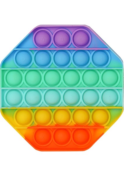 No.1 Tarzı Yeni Renkli Kare Fidget Oyuncak Seti - Çocuklar ve Yetişkinler Için Giderici Pop It Oyuncağı (Yurt Dışından)