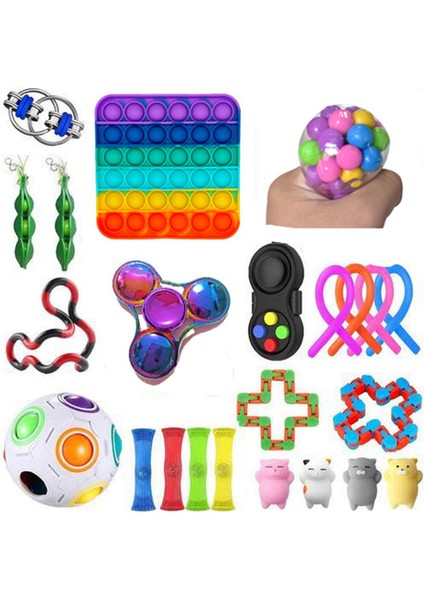 Siyah Stil 148 Tasarım Fidget Oyuncak Seti Kutusu Duyusal Fidget Oyuncaklar Paketi Çocuklar Yetişkinler Için Topu Oyuncakları Paketi Антистресс Sıcak (Yurt Dışından)