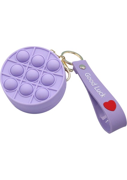 F Stili Sevimli Pops Its Para Cüzdanı Itme Kabarcık Oyuncaklar Dimple Çocuklar Kalem Kutusu Silikon Popet Çanta Anahtarlık Cüzdan (Yurt Dışından)