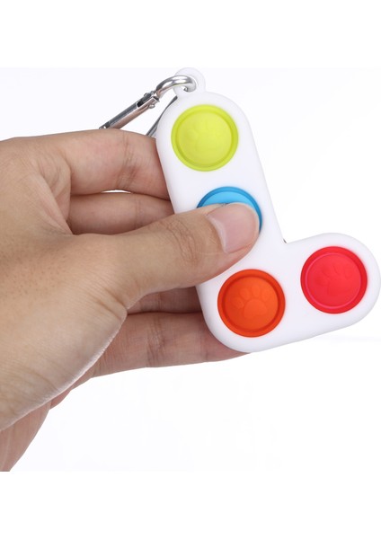 P Stili Figet Simple Dimple Oyuncakları Simpel Dimpel Eğitici Fidget Oyuncaklar Çocuklar Mini Dimples Anahtarlık Kontrolcü Fidgetler - Tahtası (Yurt Dışından)