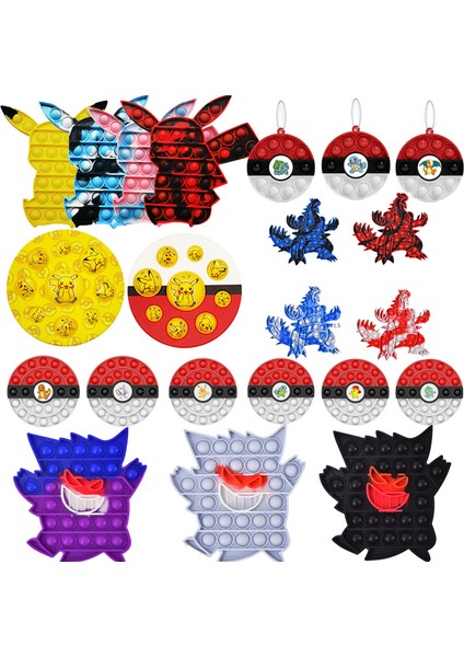 LK321-3355 Stili Pokemon Pikachu Pop It Charizard Oyuncak Pop It Spot Ürünleri Fidget Oyuncak (Yurt Dışından)