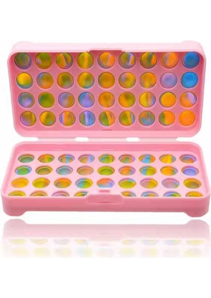 No.8 Stili Büyük Popit Kalem Kutusu Basit Duyusal Silikon Kabarcık Kırtasiye Saklama Çantası Çocuklar Için Giderici Pop It Dikkat Odağı Oyuncak (Yurt Dışından)