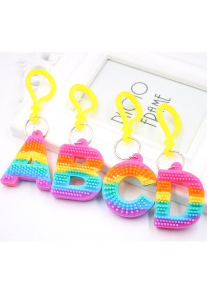E Stili 26 Harf Pop It Çarkı Çocuklar Harf Bulmaca Itme Kabarcık Fidget Eller Oyuncakları Kolye Sıkma Oyuncaklar Yetişkin Hediye (Yurt Dışından) fiyatları