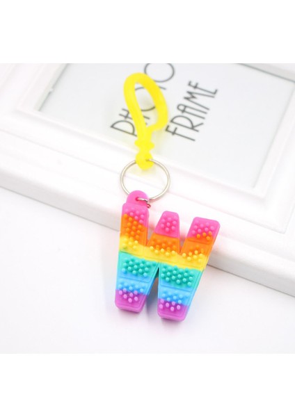 E Stili 26 Harf Pop It Çarkı Çocuklar Harf Bulmaca Itme Kabarcık Fidget Eller Oyuncakları Kolye Sıkma Oyuncaklar Yetişkin Hediye (Yurt Dışından) indirimleri
