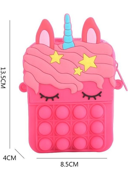 No.25 Tarzı Sıcak Unicorn Çanta Pop It Oyuncaklar Kadın Cüzdanı Mesaj Çantası Itme Kabarcık Basit Düğme Dekompresyon Ppoper (Yurt Dışından) indirimleri