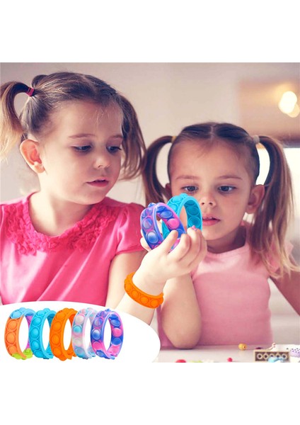 E Stili Çocuklar ve Yetişkinler Için Giderici Popit Balonlu Bileklik Fidget Oyuncakları - Türkçe Başlığı (Yurt Dışından) indirimleri