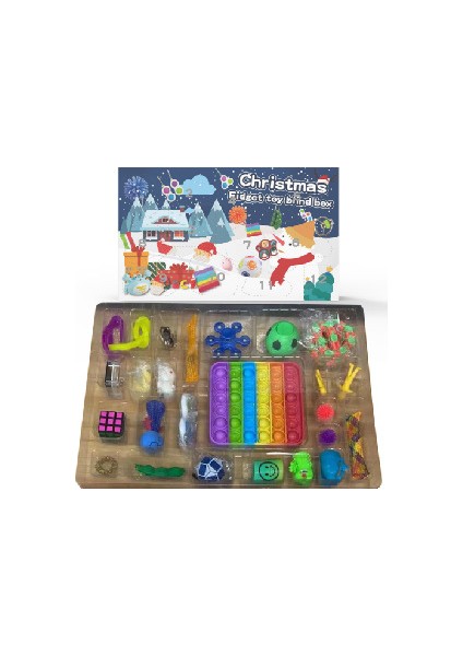 85127-3 Stili 24 Fidget Oyuncak Setleri Advent Takvimi Kutusu Yavaş Yükselen Sıkıştırılabilir Sıkıştırılabilir Çocuk Hediye Erkekler Için (Yurt Dışından)