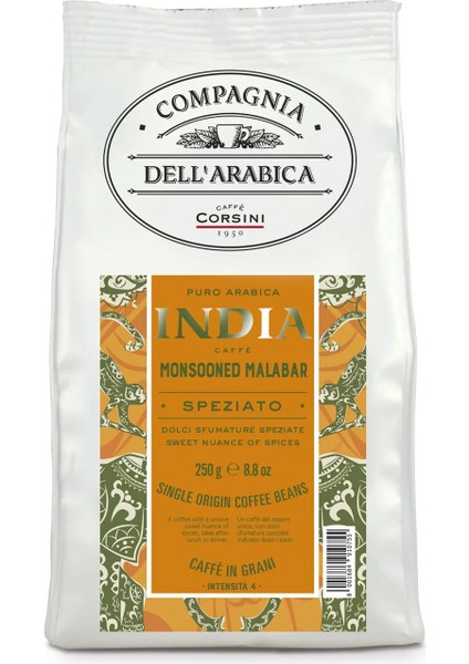 Hindistan Monsooned Malaba %100 Arabica Çekirdek Kahve 250 gr