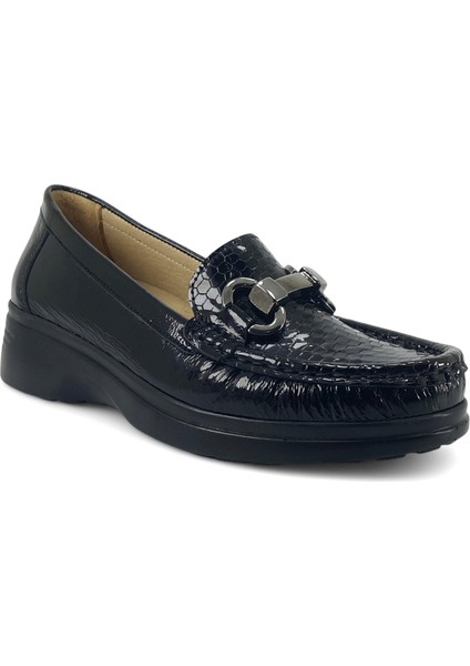 174 25YA Kadın Günlük Ayakkabı Siyah Rugan