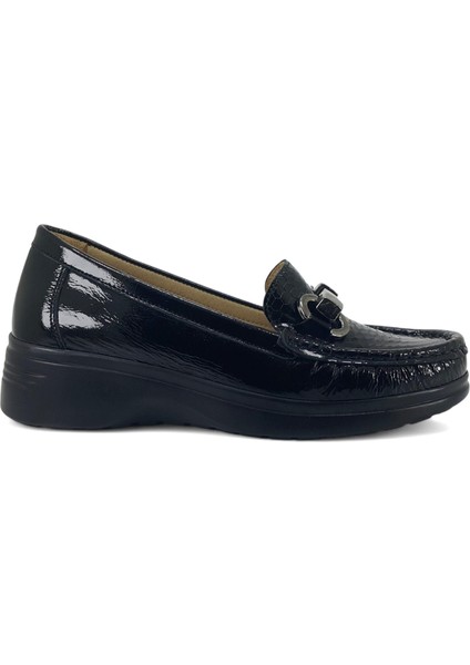 174 25YA Kadın Günlük Ayakkabı Siyah Rugan fiyatları