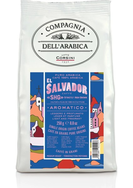 El Salvador %100 Arabica Çekirdek Kahve 250 gr