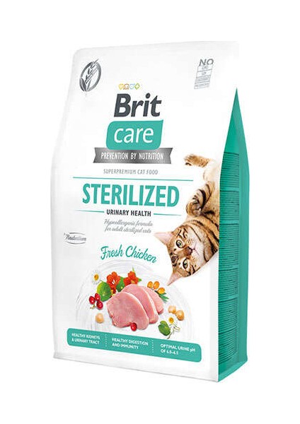 Tahılsız Sterilised Urinary Tavuklu Kedi Maması 2kg