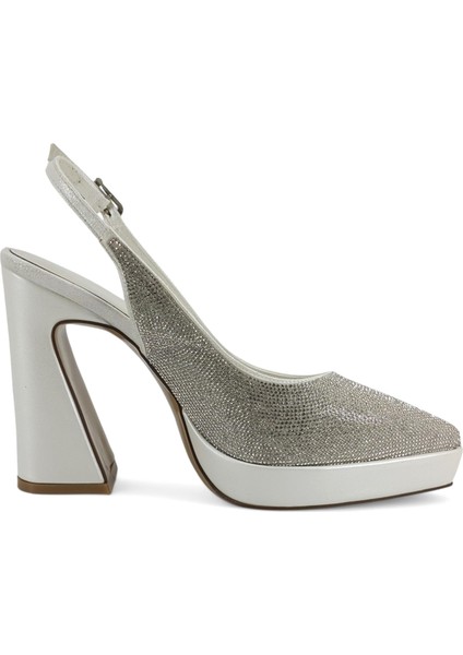 1280 25YA Kadın Abiye Ayakkabı Sedef modelleri