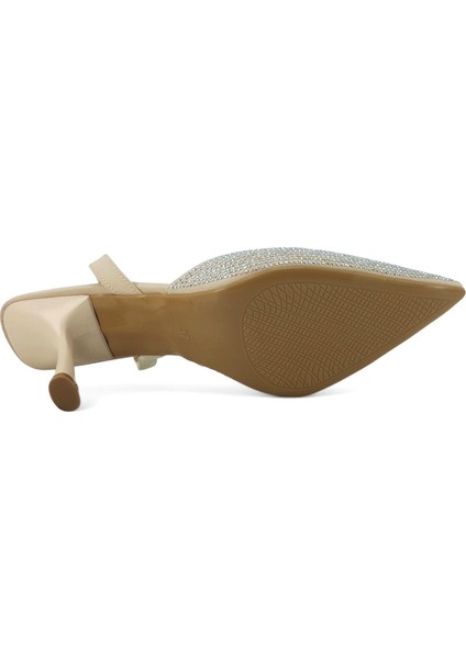 208 25YA Kadın Abiye Ayakkabı Bej fırsatları