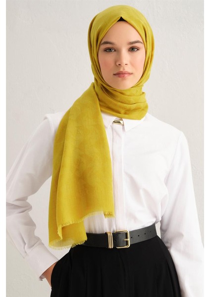 Tensel Yün Monogram Desen Şal 23