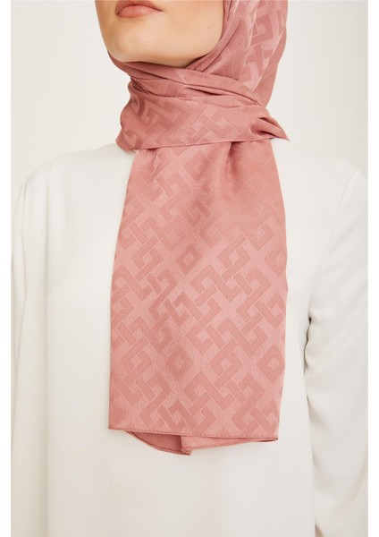 Trend Jan Jan Gül Kurusu Geometrik Desen Jakar Şal 5 - 21030 fiyatları