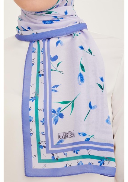 Trend Şal Lila Karma Çiçek Desen 10008 - 14 fiyatları