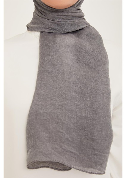 Trend Gri Düz Renk Pırıltı Şal 1 - 23021 fiyatları