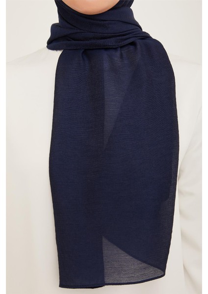 Trend Lacivert Düz Renk Pırıltı Şal 1 - 23048 fiyatları