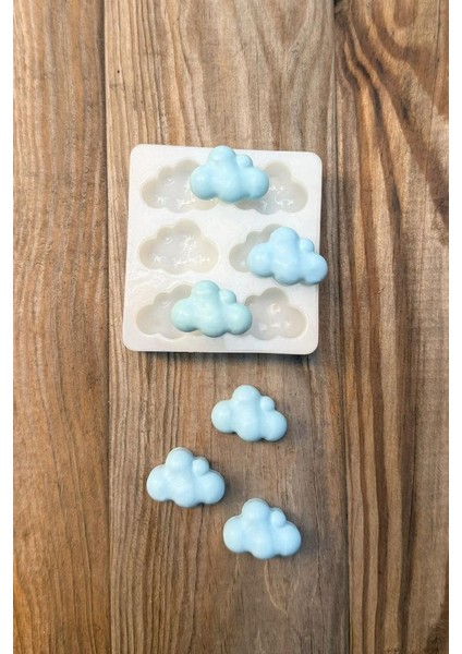 Bubble Bulut Mini Altılı Silikon Mum Kalıbı