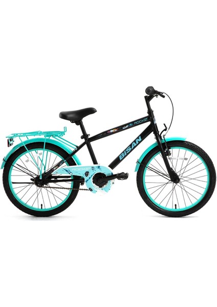 Rocket 20 Jant Çocuk Bisikleti Siyah-Turkuaz