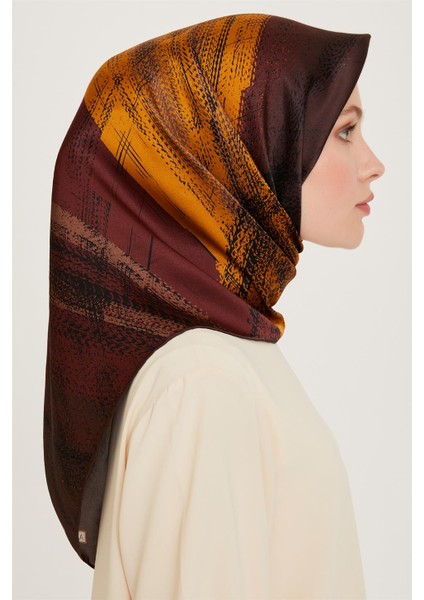 Soyut Desenli Sura Saf İpek Eşarp 9236D 50 fiyatları