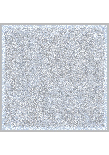 Desenli Saf İpek Twill Eşarp 9352- 04