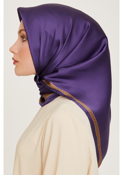 Klasik Desenli Sura Saf İpek Eşarp 9261D 07 32