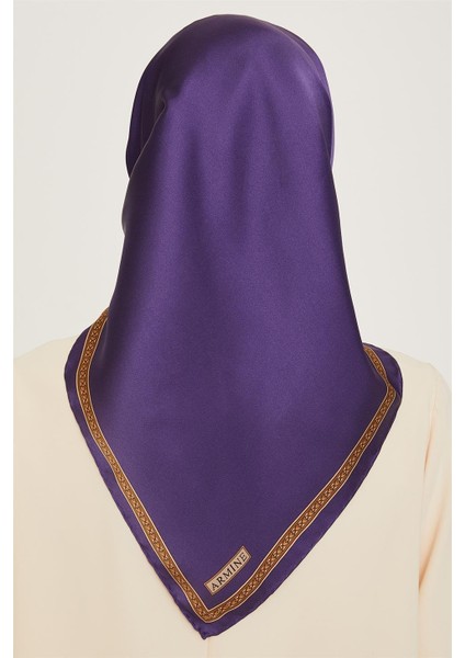 Klasik Desenli Sura Saf İpek Eşarp 9261D 07 32