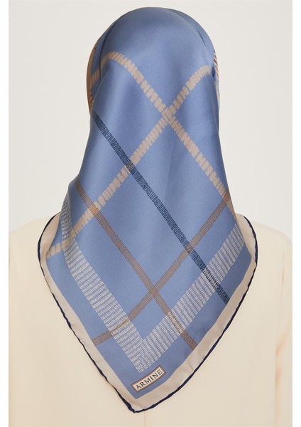 Geometrik Desenli Sura Saf İpek Eşarp 9206D 06 fırsatları